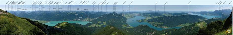 Schafberg Wolfgangsee 360 Panorama Foto